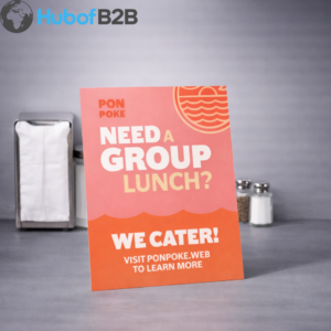 Mounted Tabletop Signs