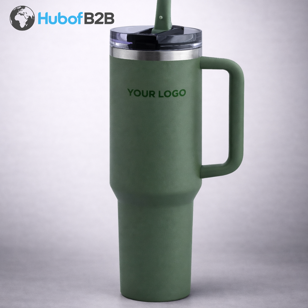 Flip Straw Tumbler – Olive Green